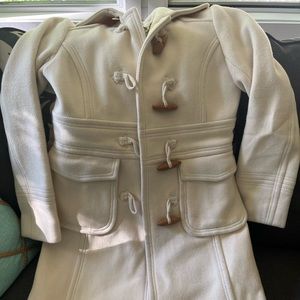 Adorable winter white pea coat from J Crew